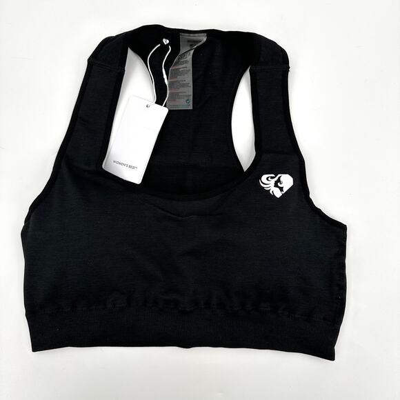 Women's Best Move Seamless Sports Bra in black marl Size XL - Picture 2 of 8